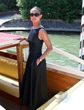 mostra cinema venezia Venezia, 81° Venice Film Festival 2024 - giorno 4, arrivi all’imbarcadero dell'Hotel Excelsior. Nella foto SOPHIE WILDE