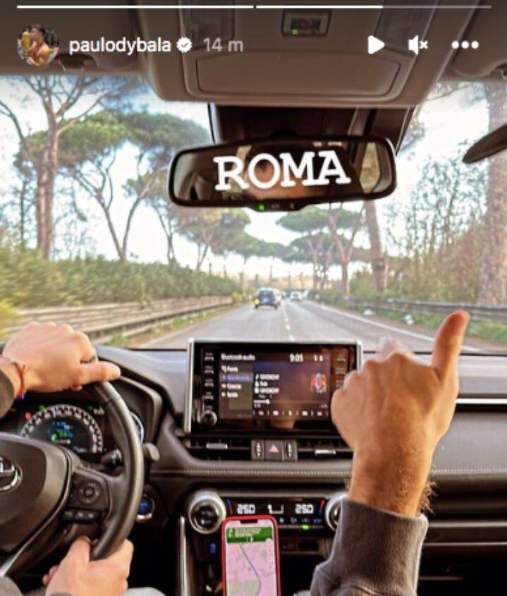 La stories pubblicata da Dybala su Instagram