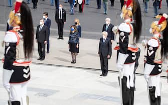 Il presidente della Repubblica Sergio Mattarella durante la festa della Repubblica