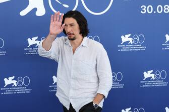 Lido di Venezia - Adam Driver attends a photocall for the movie "Ferrari" at the 80th Venice International Film Festival on August 31, 2023 in Venice, Italy. Â©Photo: Cinzia Camela. (Lido di Venezia - 2023-08-31, Cinzia Camela / LiveMedia) p.s. la foto e' utilizzabile nel rispetto del contesto in cui e' stata scattata, e senza intento diffamatorio del decoro delle persone rappresentate