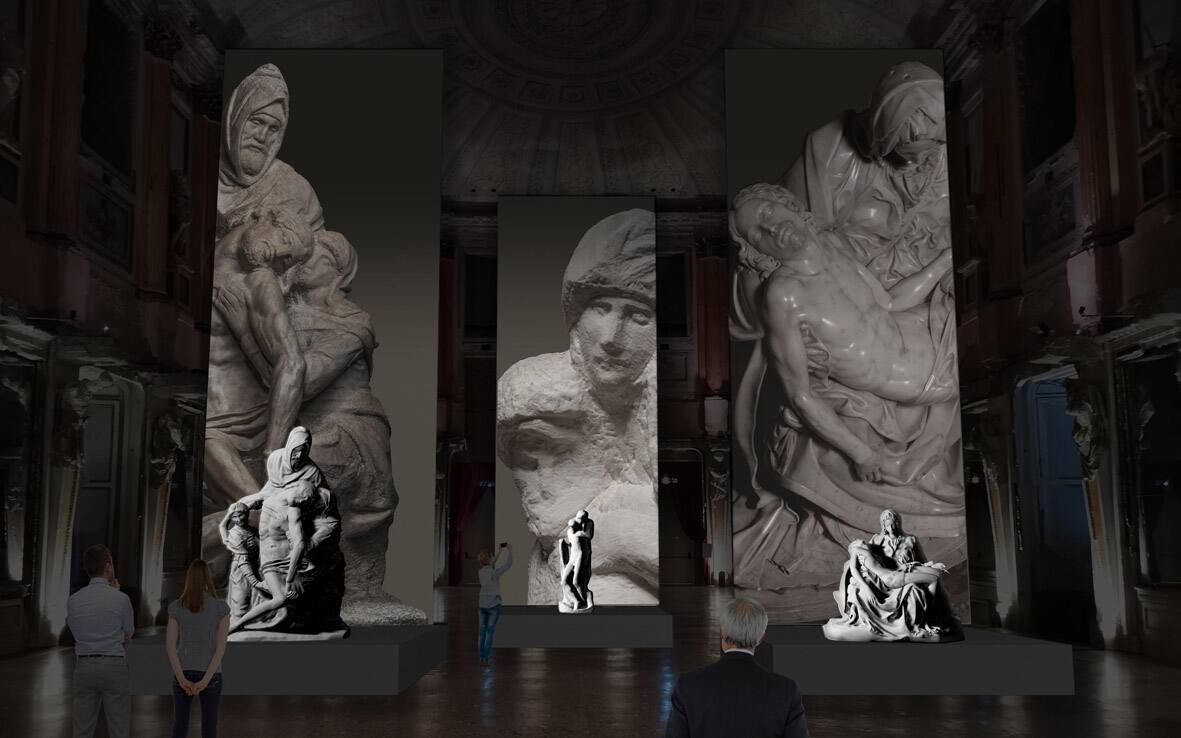 _rendering_Sala_delle_Cariatidi._Nella_fase_Dettagli_d’autore_vengono_proiettate_gigantesche_immagini_sui_sudari_che_fanno_da_sfondo_a_ciascuna_opera.jpg
