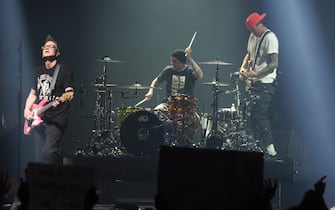 American punk-rock band Blink-182 during the last concert of the European tour in at Unipol Arena, Bologna, Italy, October 06, 2023 - photo: Michele Nucci