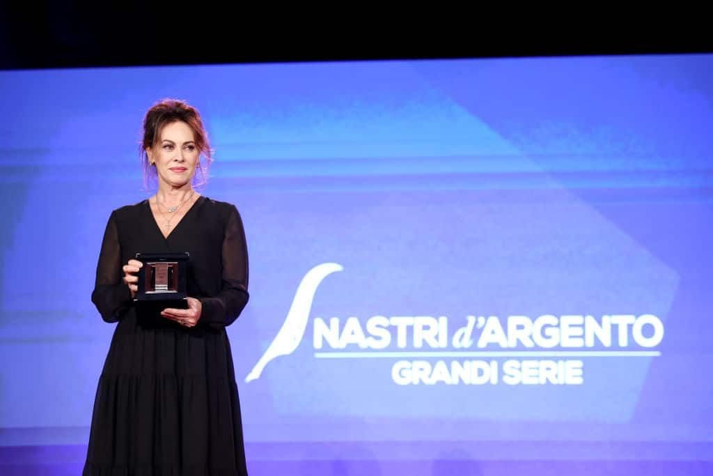 NAPLES, ITALY - JUNE 17: Elena Sofia Ricci attends the 77th Nastri D'Argento 2023 - Tv Series at Teatrino di Corte di Palazzo Reale on June 17, 2023 in Naples, Italy. (Photo by Daniele Venturelli/WireImage)