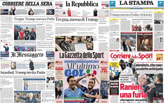Le prime pagine dei quotidiani di oggi 13 maggio: la rassegna stampa