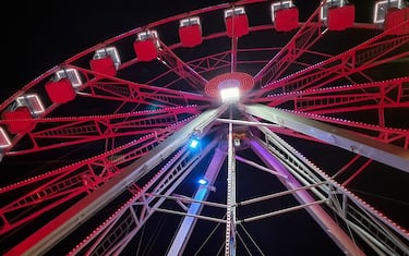 Ferris wheel at night