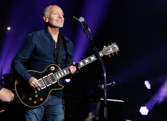 NEW YORK, NY - MAY 09:  Peter Frampton joins Billy Joel on "Show Me The Way" and "Baby I Love Your Way"  on Joel's 70th birhtday and his 64th consecutive sold out show of his residency at Madison Square Garden on May 9, 2019 in New York City.  (Photo by Myrna M. Suarez/Getty Images)