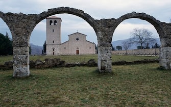 ITALY - APRIL 08: Abbey of San Vincenzo al Volturno, 5th-6th century, San Vincenzo al Volturno, Molise, Italy. (Photo by DeAgostini/Getty Images)