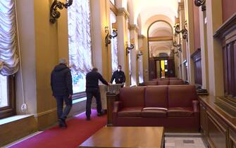 Lavori in corso seggi elezione presidente della Repubblica