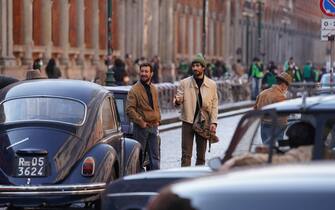 Statale, Festa del Perdono, Set del FILM che racconta l'omicidio GUCCI con Lady Gaga