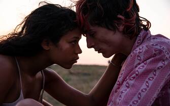 Taylor Russell (left) as Maren and Timothée Chalamet (right) as Lee in BONES AND ALL, directed by Luca Guadagnino, a Metro Goldwyn Mayer Pictures film.

Credit: Yannis Drakoulidis / Metro Goldwyn Mayer Pictures

© 2022 Metro-Goldwyn-Mayer Pictures Inc.  All Rights Reserved.