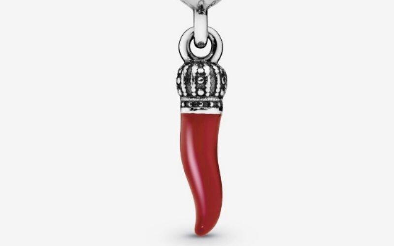 Charm pendente Cornetto portafortuna