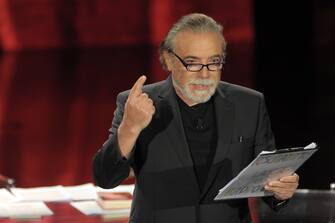 Milano, Trasmissione "Che fuori tempo che fa"
Pictured : Nino Frassica (Milano - 2016-05-01, Alberto Terenghi / IPA) p.s. la foto e' utilizzabile nel rispetto del contesto in cui e' stata scattata, e senza intento diffamatorio del decoro delle persone rappresentate