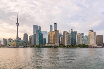 Daytime city skyline of Toronto, Ontario, Canada