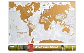 Mappa del mondo da grattare