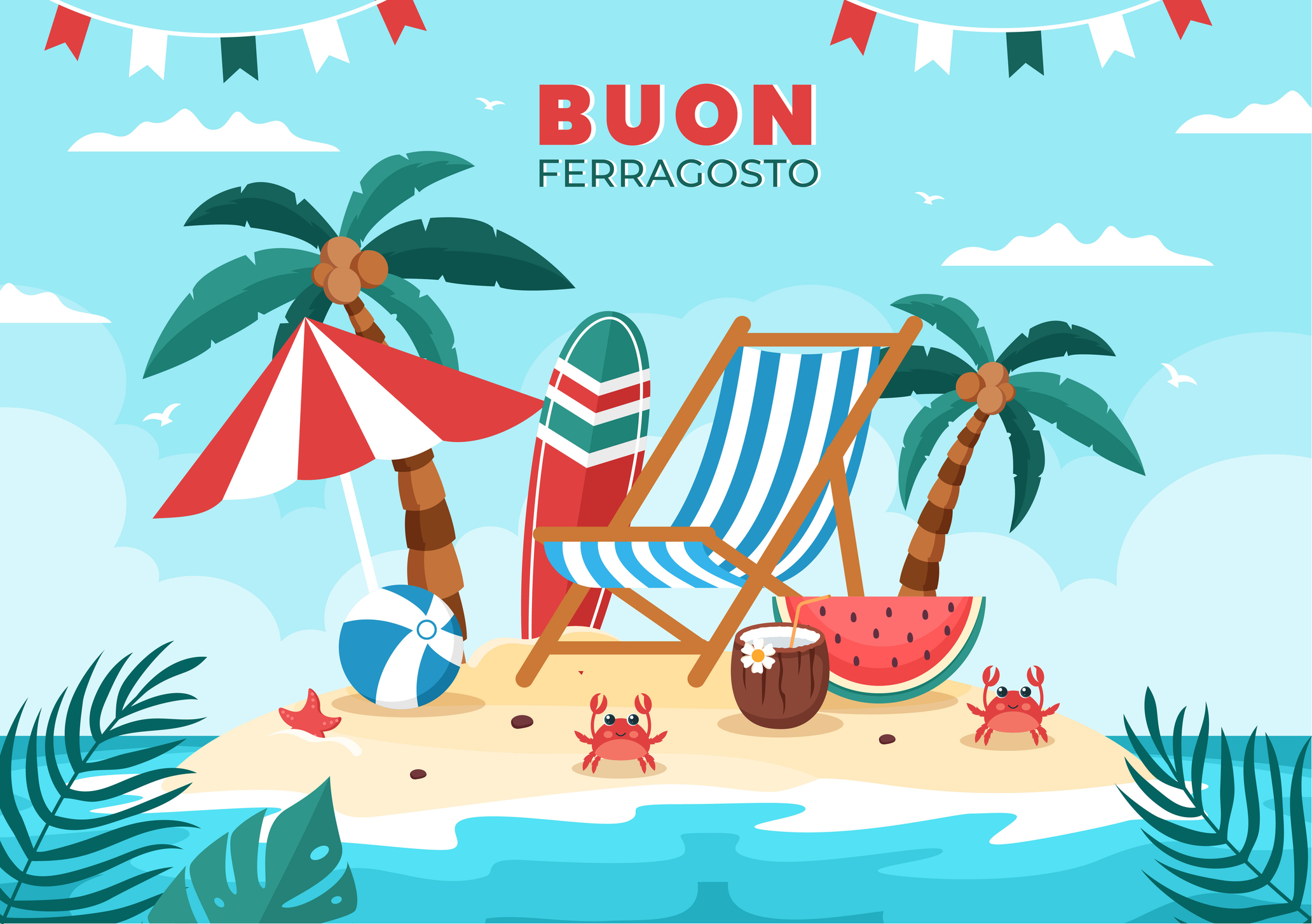 buon ferragosto 2025 immagini gratis