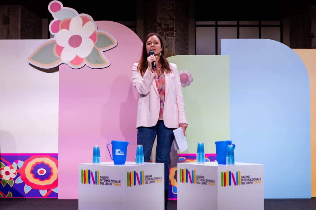 Un ritratto di Annalena Benini, direttrice della XXXVII edizione del Salone Internazionale del Libro di Torino. Credits Giulia Travaglio