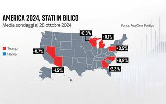 una grafica sulle elezioni usa