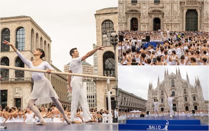 Ballo in bianco, a Milano la lezione di danza di Roberto Bolle. FOTO