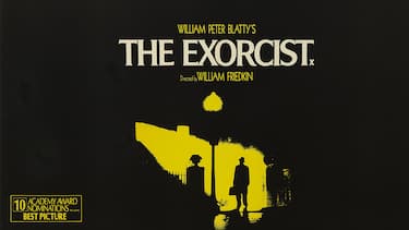 A poster for William Friedkin's 1973 horror 'The Exorcist' starring  Max von Sydow. (Photo by Movie Poster Image Art/Getty Images)