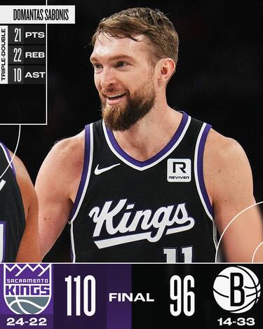 BROOKLYN NETS-SACRAMENTO KINGS 96-110
