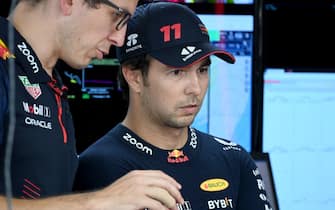 SUZUKA, JAPAN - SEPTEMBER 22: Sergio Perez, Red Bull Racing during the Japanese GP at Suzuka on Friday September 22, 2023 in Suzuka, Japan. (Photo by Mark Sutton / Sutton Images)