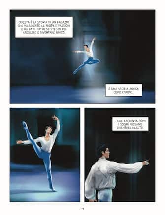Edita da 24 ORE Cultura, è in libreria la graphic novel “Roberto Bolle”, liberamente ispirata alla straordinaria vita dell’étoile, scritta e illustrata da Francesco Cattani
