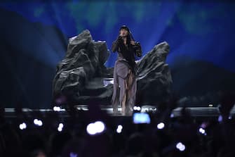 Mandatory Credit: Photo by Jessica Gow/TT/Shutterstock (14467938r)
Teya Dora representing Serbia with the song "Ramonda" performs during the first semi-final of the 68th edition of the Eurovision Song Contest (ESC) at Malmö Arena, in Malmö, Sweden, Tuesday, May 07, 2024.
Eurovision Song Contest 2024, Malmö, Sweden - 07 May 2024