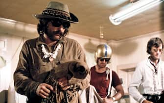 DENNIS HOPPER NEL FILM EASY RIDER CON JACK NICHOLSON E PETER FONDA