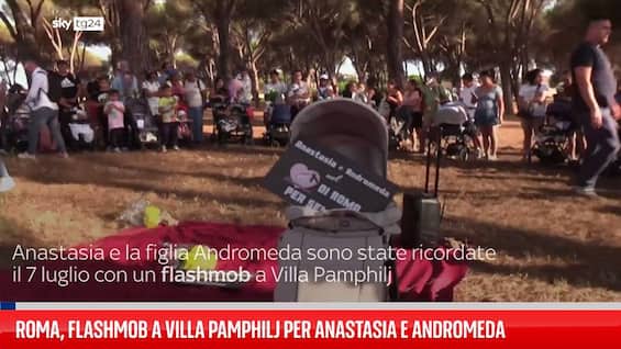 Roma, flashmob a Villa Pamphilj per Anastasia e Andromeda