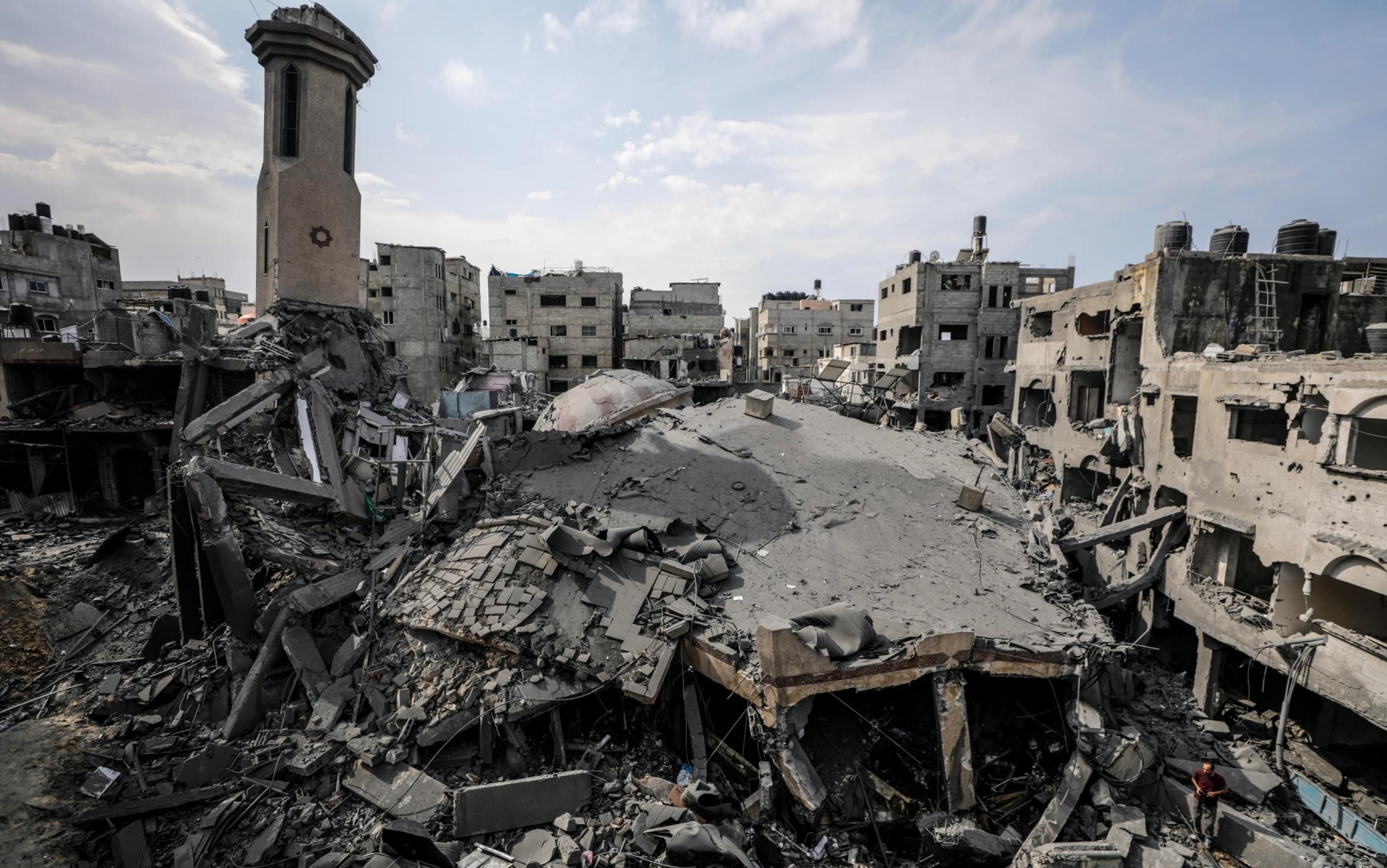 Una moschea distrutta a Gaza