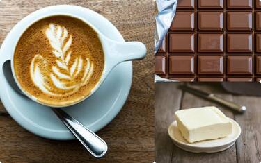 Aumentano i prezzi di caffè, burro e cioccolato