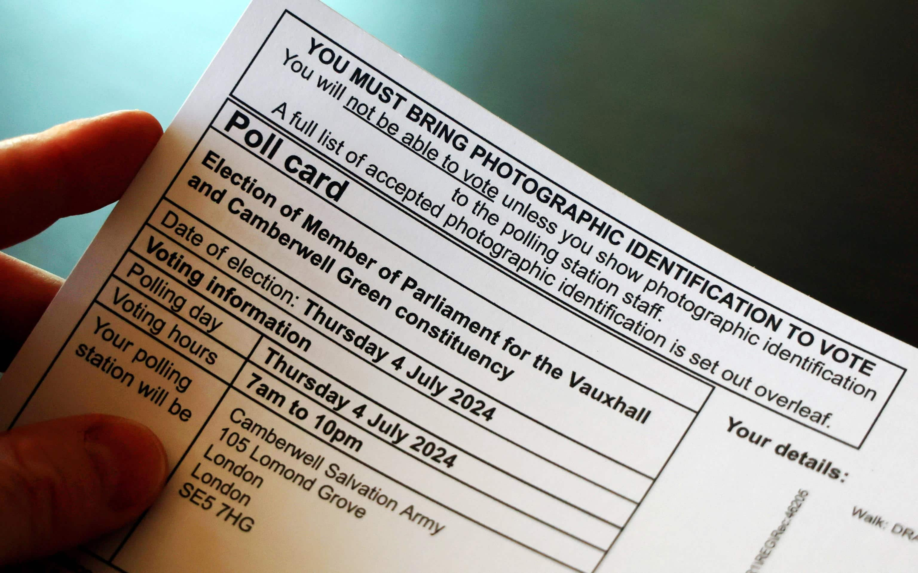 Poll card uk