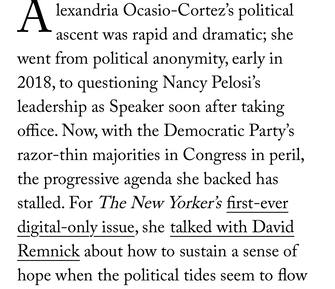 Alexandria Ocasio-Cortez è convinta che la pressione repubblicana sul sistema politico sia così forte da rappresentare un “rischio reale” per la democrazia