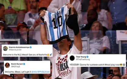 Giannis, KD e Trae accolgono Messi negli USA