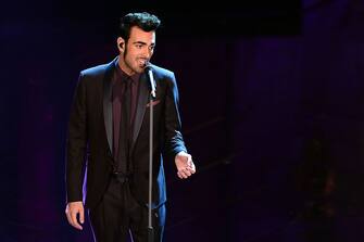 SANREMO, ITALY - FEBRUARY 16:  Marco Mengoni attends the closing night of the 63rd Sanremo Song Festival at the Ariston Theatre on February 16, 2013 in Sanremo, Italy.  (Photo by Venturelli/WireImage)