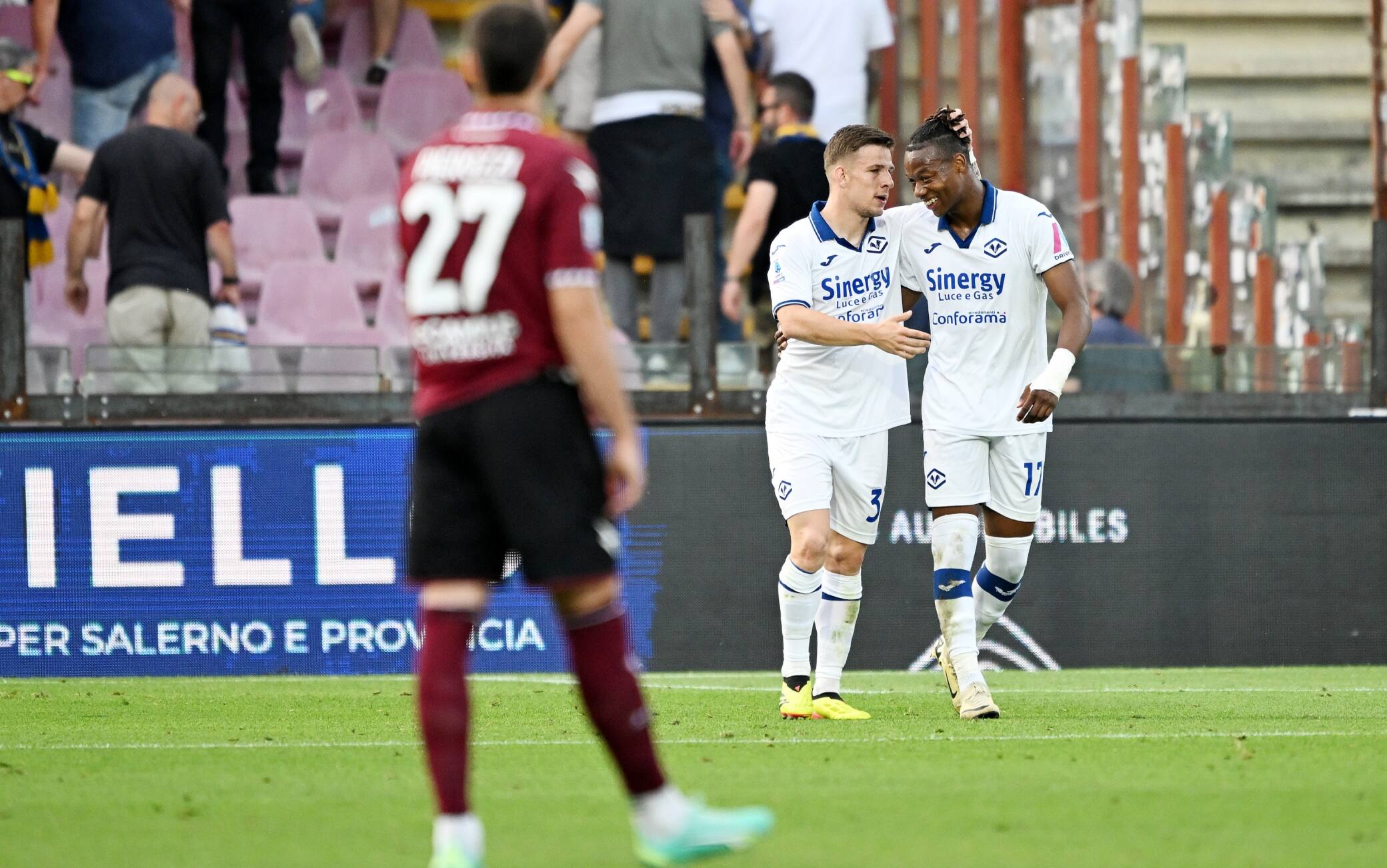 Il primo tempo di Salernitana-Verona