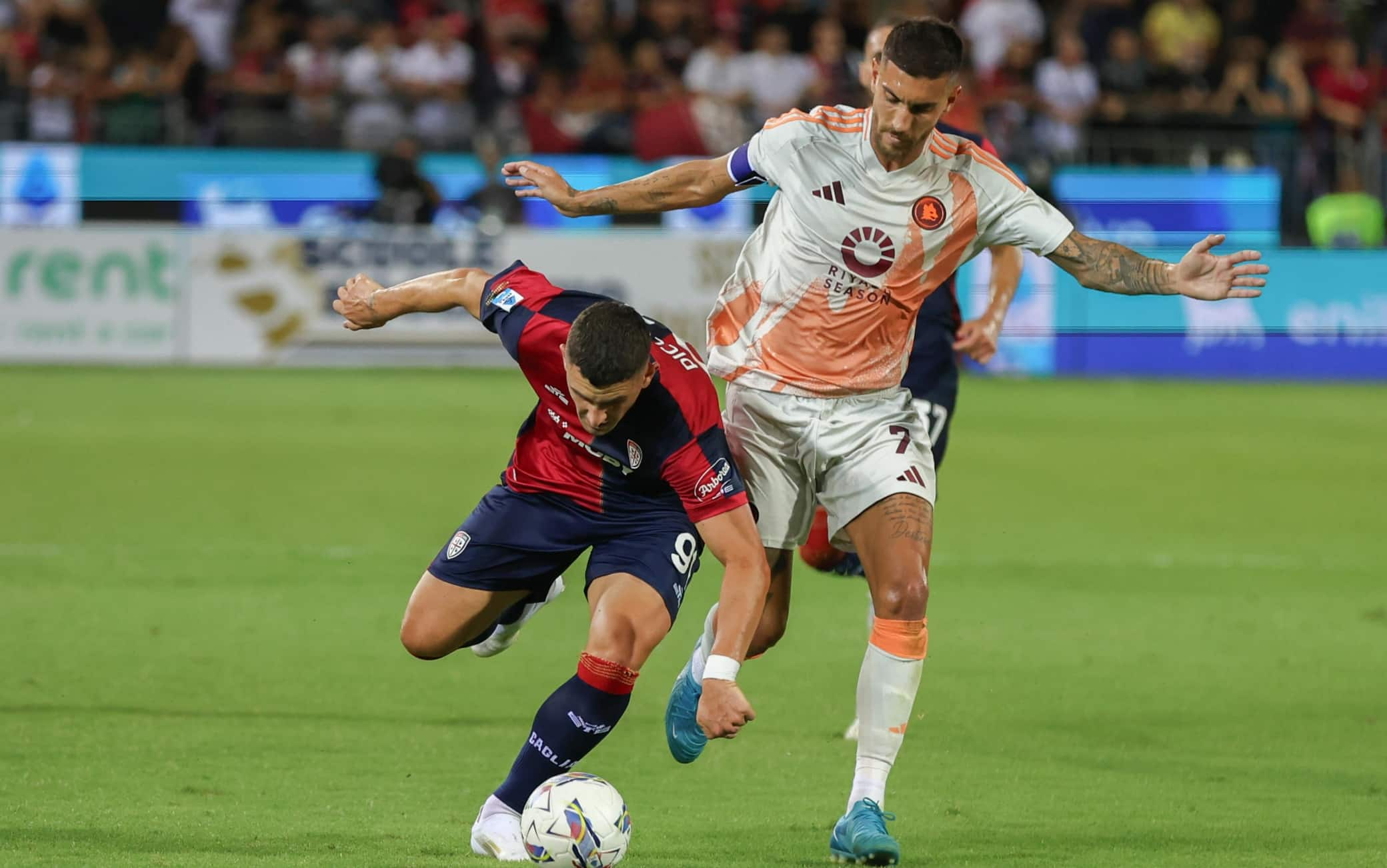 Il primo tempo di Cagliari-Roma