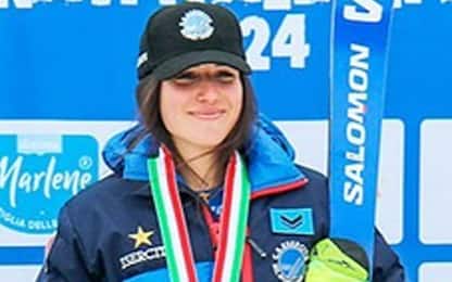 Matilde Lorenzi, la giovane promessa dello sci azzurro morta dopo essere caduta ieri durante un allenamento sul ghiacciaio della val Senales, in Alto Adige, in una foto tratta dal suo profilo Instagram, 29 ottobre 2024.
INSTAGRAM/ MATILDE LORENZI
+++ATTENZIONE LA FOTO NON PUO' ESSERE PUBBLICATA O RIPRODOTTA SENZA L'AUTORIZZAZIONE DELLA FONTE DI ORIGINE CUI SI RINVIA+++ NPK +++