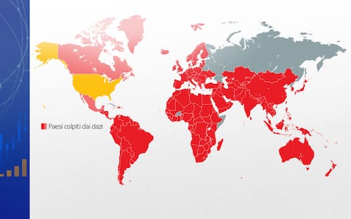 la mappa dei dazi usa