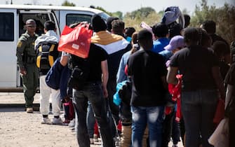 migranti al confine Messico-Usa
