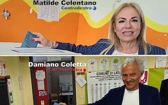 COMBO COMUNALI 2023 - LATINA: Damiano Coletta (centrosinistra) e Matilde Celentano (centrodestra)