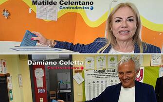 COMBO COMUNALI 2023 - LATINA: Damiano Coletta (centrosinistra) e Matilde Celentano (centrodestra)