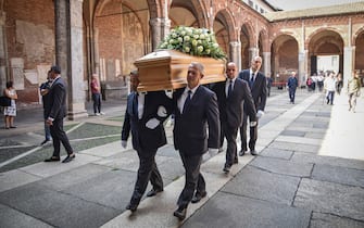 Funerale di Francesco Alberoni nella basilica di S.Ambrogio, Milano 19 Agosto 2023
ANSA/MATTEO CORNER