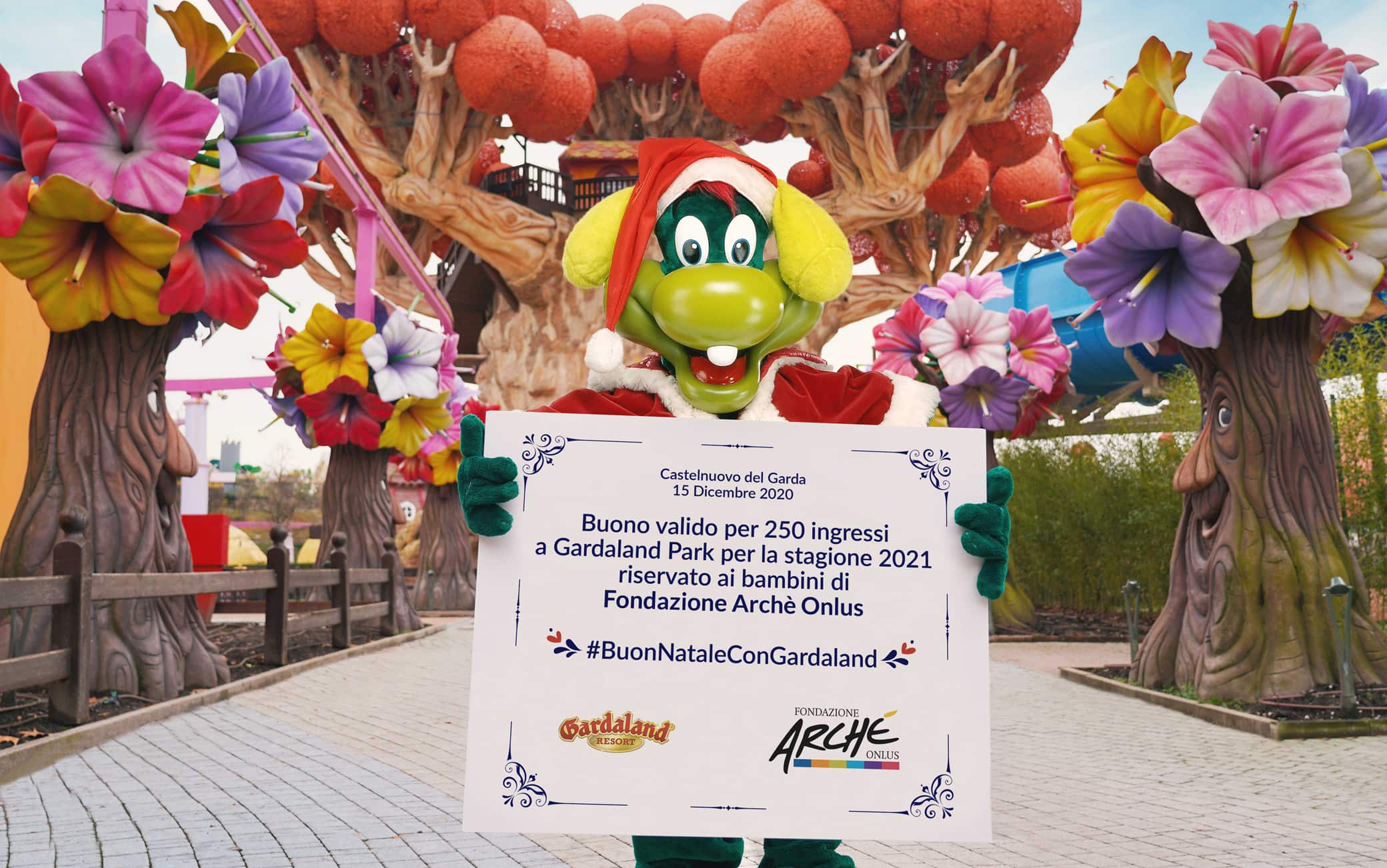 Gardaland regala 250 ingressi per la stagione 2021 ai bambini di Arch