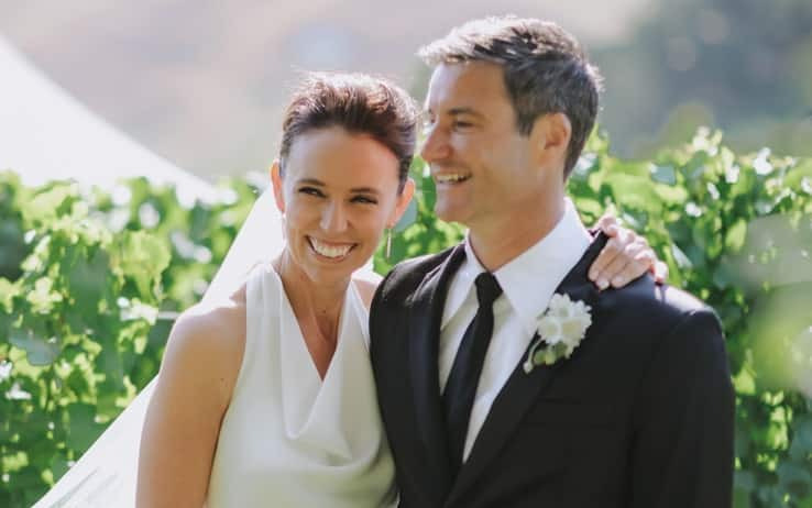 Matrimonio tra Jacinda Ardern e il compagno Clarke Gayford