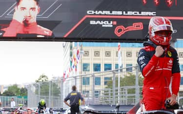 LA POLE DI LECLERC A BAKU NEL 2022