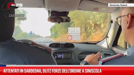 Attentati in Sardegna, blitz forze dell Attentati in Sardegna, blitz forze dell