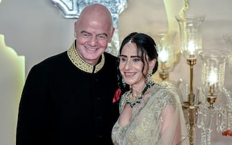 Gianni Infantino e la moglie Leena Al Ashqar