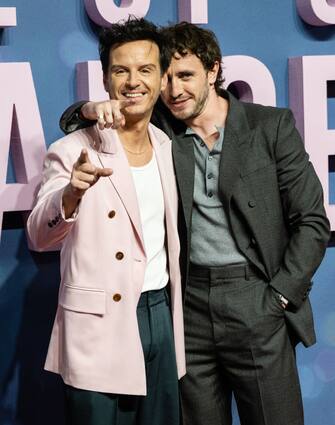 LONDON, ENGLAND - JANUARY 23: Andrew Scott and Paul Mescal attend the UK Gala Screening of "All Of Us Strangers" at BFI Southbank on January 23, 2024 in London, England. (Photo by Samir Hussein/WireImage)