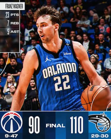 ORLANDO MAGIC-WASHINGTON WIZARDS 110-90